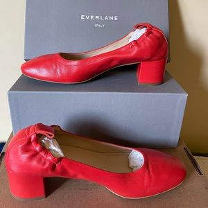Women’s Everlane heel shoe (red, size 8.5)
